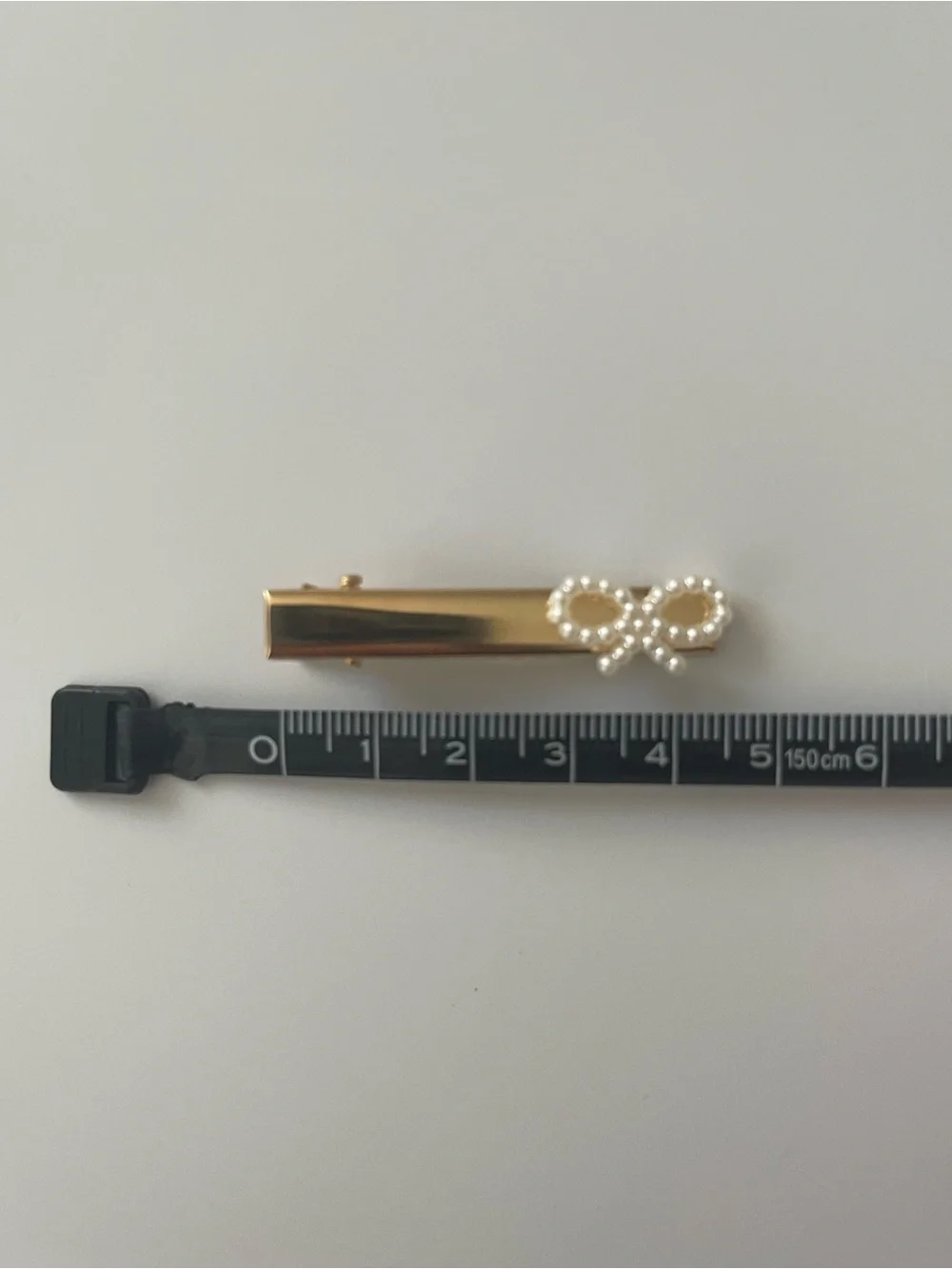 Handmade Pearl Bow Hair Clips Set of 2 | Gold Vintage